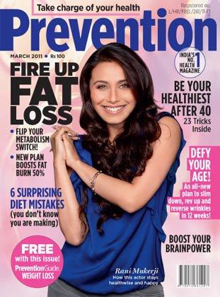 Rani en la portada de la revista Prevention Still2