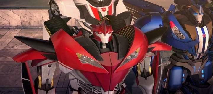 Screen Shot Of Hollywood Movie Transformers Prime Beast Hunters: Predacons Rising (2013) In Hindi English Full Movie Free Download And Watch Online at Alldownloads4u.Com