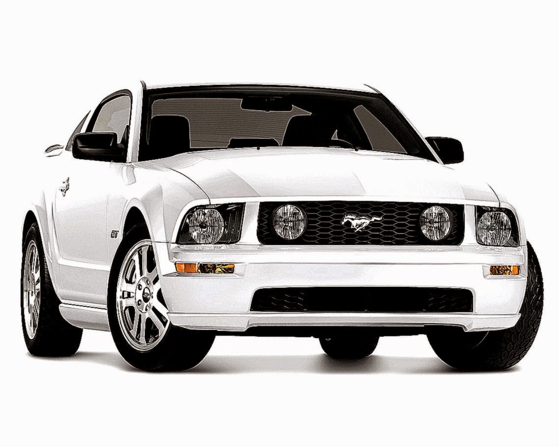 White Mustang Cars Wallpaper