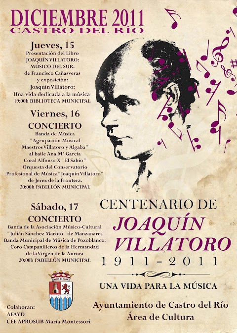 Programa del Centenario de Joaquín Villatoro