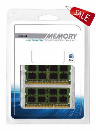 Crucial 16GB Kit (8GBx2) DDR3L 1333 MT/s  (PC3-10600) CL9 SODIMM 204-Pin 1.35V/1.5V Notebook Memory Modules For Mac CT2C8G3S1339M