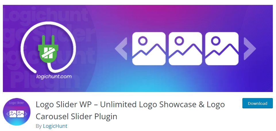 Logo slider in WordPress: Logo Slider WP.
