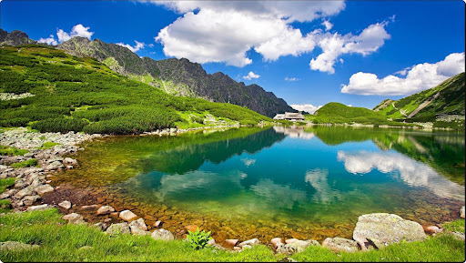 View of Great Pond in Five Ponds Valley, Tatra Mountains, Poland.jpg