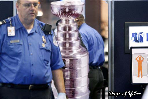 TSA Sucks, may have cost Horton his day with The Cup [UPDATED]