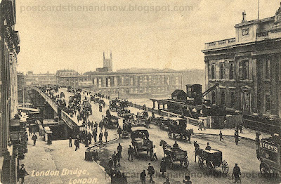 Postcards Then and Now: London Bridge, City of London, early 20th ...