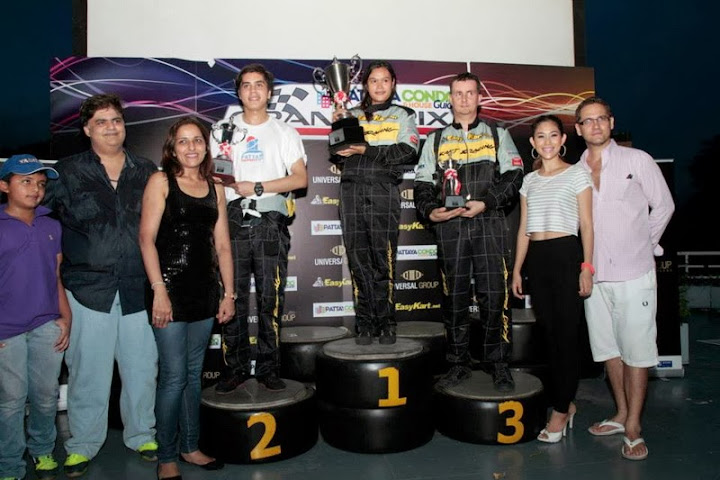 The winners of Go Kart Grand Prix Pattaya