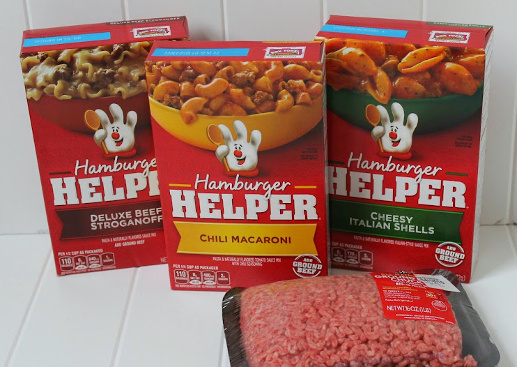 Buy Any 3 Hamburger Helpers and get a pound of ground beef free!