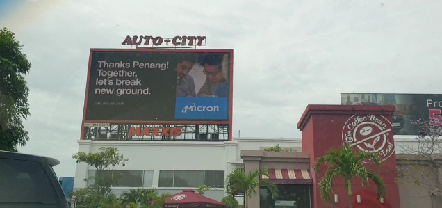 Micron Ad Penang Auto City Digital Screen Advertising Malaysia Digital Billboard Advertising