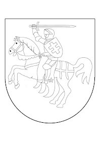 Coat of arms of a knight coloring pages