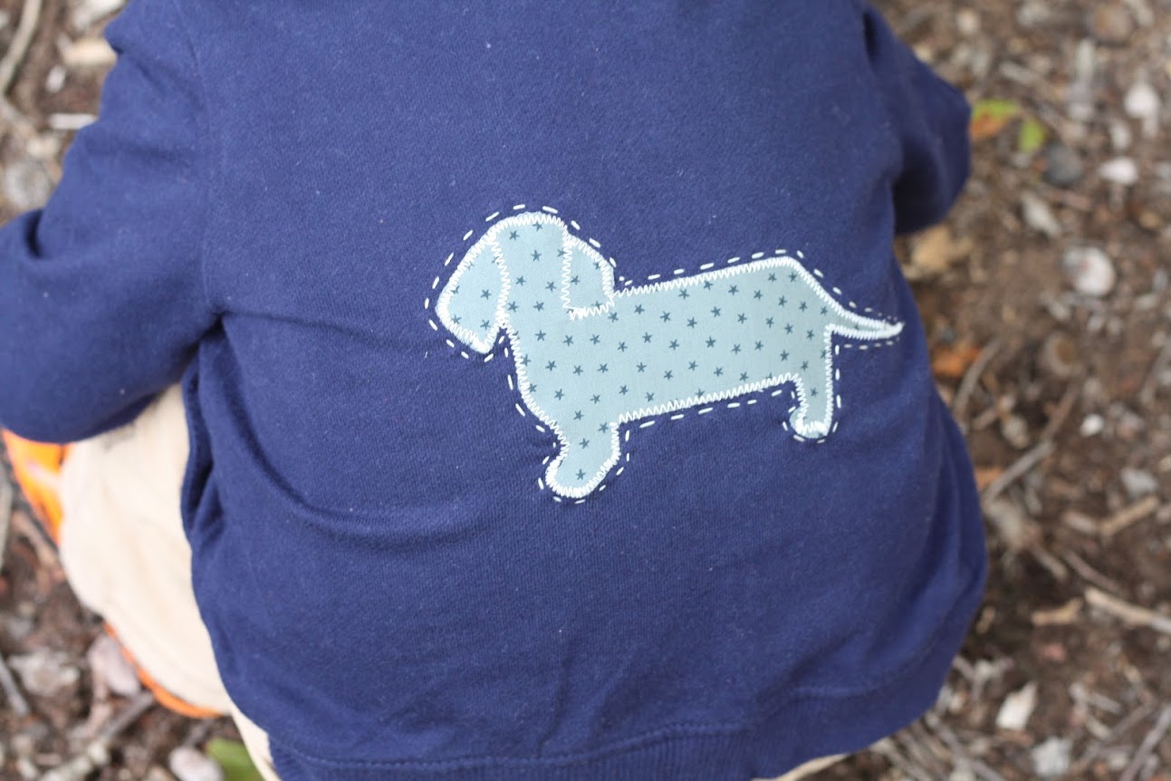 Wiener Dog Appliqued & Upcycled Hoodies for Kids Clothes Week || sewn by Made with Moxie