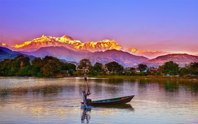 Snow-capped Sunset