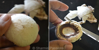 How to clean mushrooms Step3