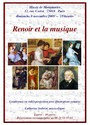 Affiche de la conférence "Renoir et la musique"