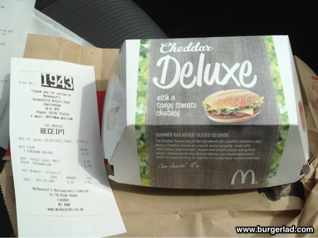 McDonald's Cheddar Deluxe Burger Review