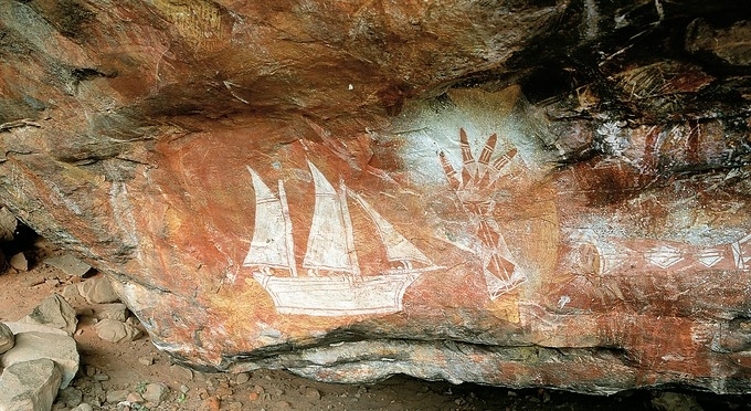 Наскальные рисунки аборигенов