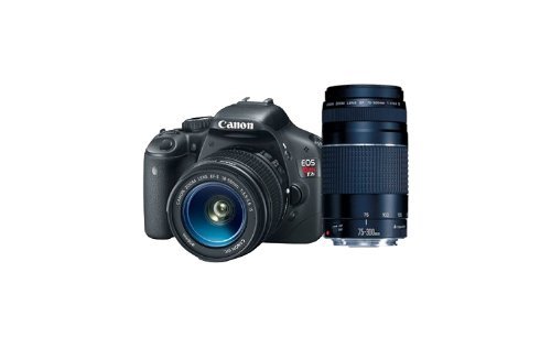Canon EOS Rebel T2i 18 MP CMOS APS-C Sensor DIGIC 4 Imaging Digital SLR Camera with EF-S 18-55mm f/3.5-5.6 IS Lens + Canon EF 75-300mm f/4-5.6 III Telephoto Zoom Lens