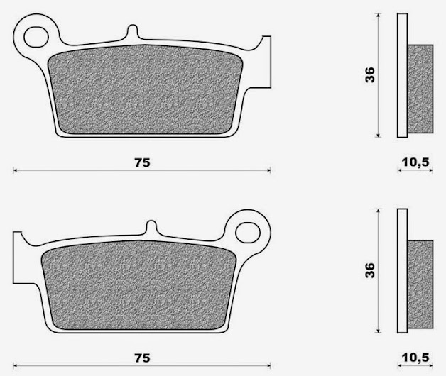 AP Racing Bremsklötze hinten S/E - 1 Bolzen - Dr. Big Shop