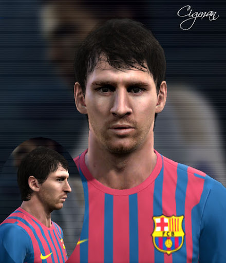 Lionel Messi Face - PES 2012