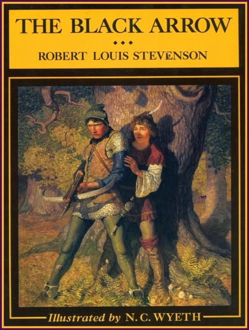 N. C. Wyeth - The Black Arrow, cover illustration