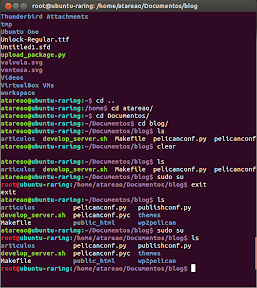 Listando en el terminal con color en Ubuntu y un poquito de bash