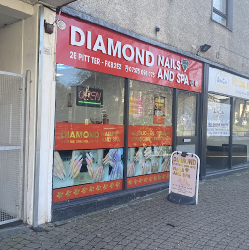 Diamond nails and spa Stirling logo
