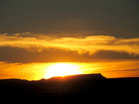 Sunset over the Flat Tops