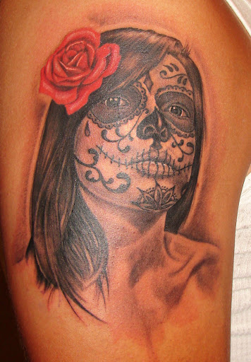 Day of The Dead Tattoo Chris Browns Tattoo Is Not Of A Battered Rihanna