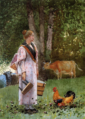 Winslow Homer - The Milk Maid (1878)