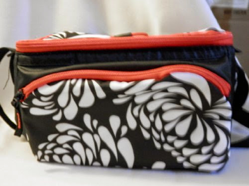  Black and White Insulated Lunch Bag