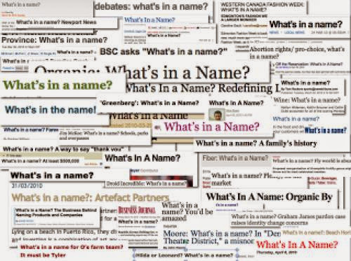 The Law Of Names