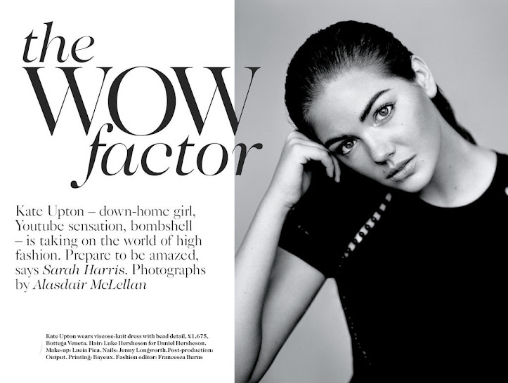 UK Vogue January 2013 : Kate Upton by Alasdair McLellan