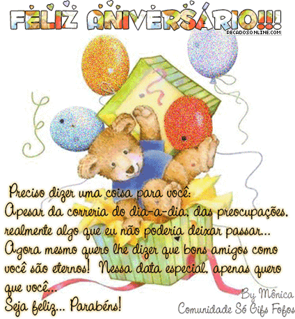 recados de feliz aniversário para orkut