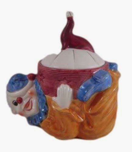  P9029 Shawnee Pottery Jo Jo the Clown with Seal Balancing Ball Cookie Jar