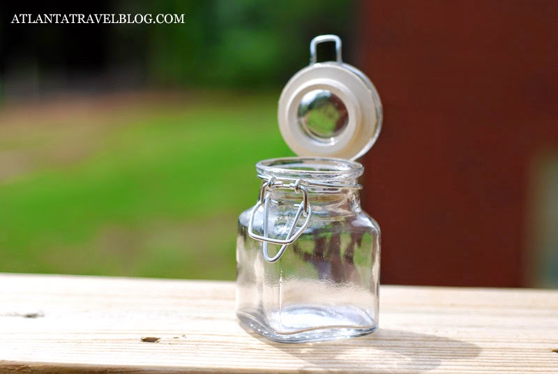 beach sand collection in jars