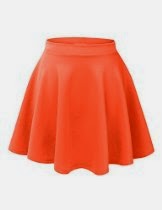 <br />LE3NO Womens Basic Versatile Stretchy Flared Skater Skirt