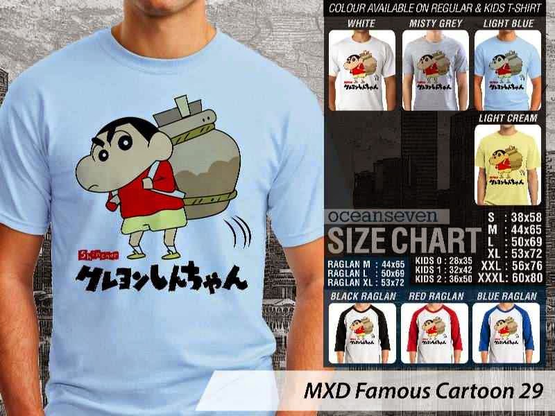 Kaos kartun MXD Famous Cartoon 29 Crayon Shinchan