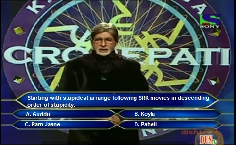Funny Side Of Life: funny KBC questions