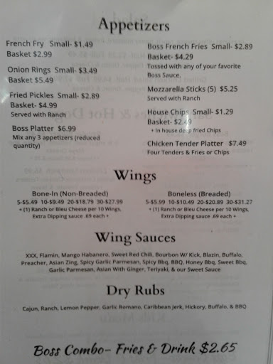 Chicken Wings Restaurant «Wing Boss», reviews and photos, 3621 Blue Hills Village Drive, Roanoke, VA 24012, USA