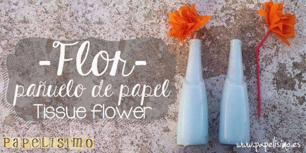Flor de papel con pañuelo de papel | Papelisimo