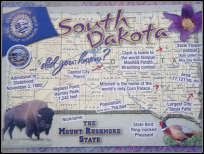 postcard perfect, map cards, postcards, souvenirs, South Dakota