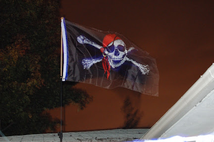 The Jolly Roger flew proudly
