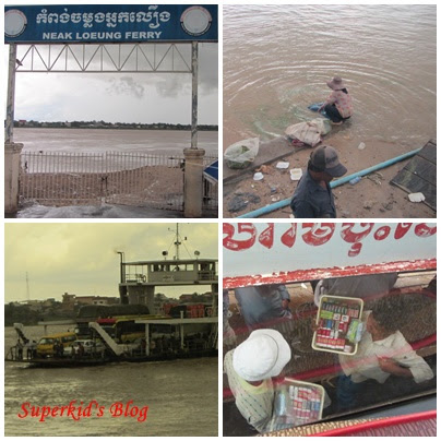 柬埔寨巴士渡湄公河