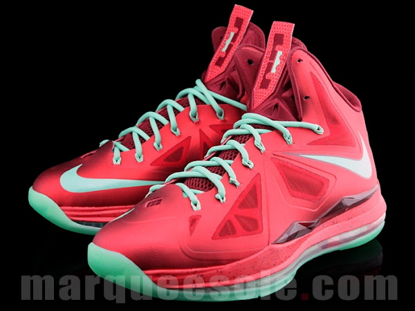 First Look Nike LeBron X Christmas 8220Ruby8221