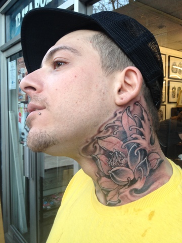 Japanese Tattoo Model With Neck Tattoos – Tokyo Fashion