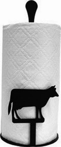 Wrought Iron Counter Top Cow Paper Towel Holder