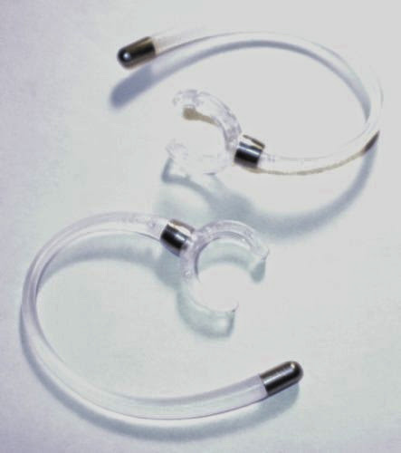  2 Earhooks for Motorola Finiti HZ800 HZ-800 Wireless Bluetooth Headset Ear Hook Loop Clip Earhook Hooks Loops Clips Earloop Earclip Earloops Earclip Replacement Part Parts