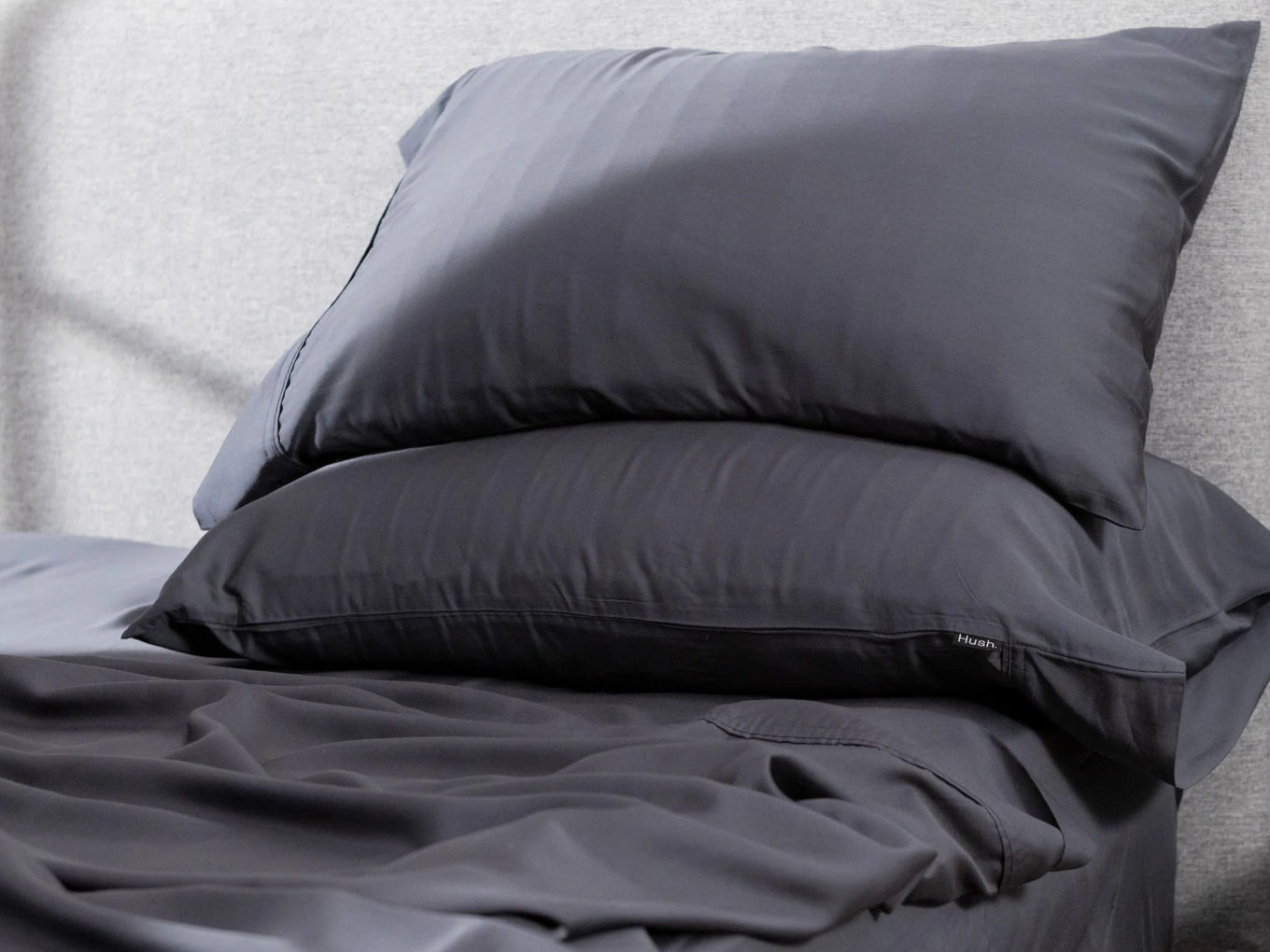 Olive + Crate Sheets - Eucalyptus Cooling Sheets for Hot Sleepers & Night Sweats, King / Charcoal