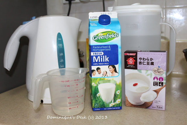 Ingredients for Milk Pudding