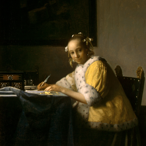 الحب فى حياة العظماء Vermeer_lady