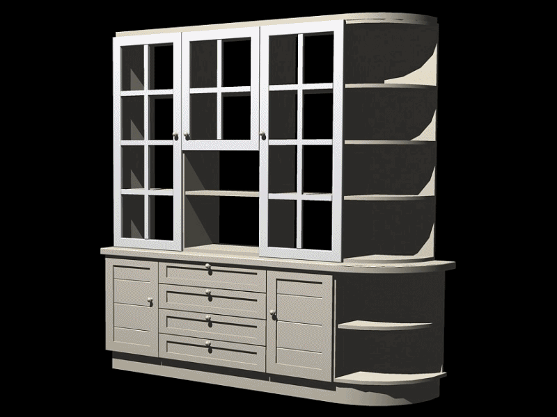Vajillero laqueado blanco la carpinteria de daniel Diseño Laqueados cocina de mueble